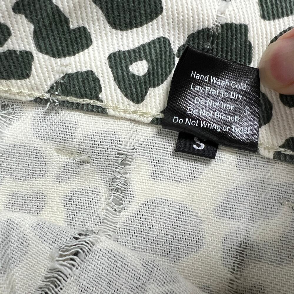 POL Leopard Patchwork Pants Crochet Lace Boho Cot… - image 5